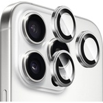 Blueo Калъф за iPhone 16 Pro / iPhone 16 Pro Max - оригинално стъкло от сапфирен кристал - сребрист титан