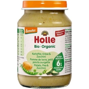 Holle пюре картоф, грах и тиквички 190г