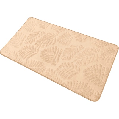 Takoy Koberec 80x150 vzor listí světle hnědý-HT-00397 | 80 x 150 cm