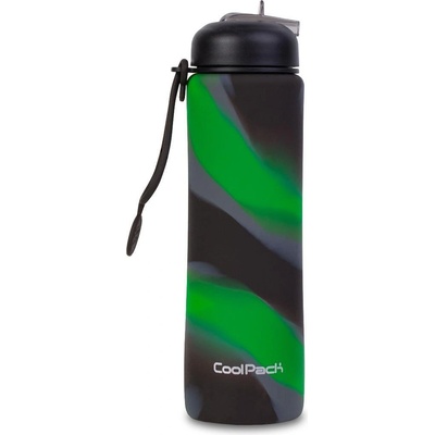 COOLPACK Сгъваема силиконова бутилка COOLPACK - PUMP - Boys Zebra Green (Z14773)