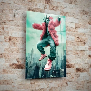 Art gift Стъклено арт пано Статуята на свободата