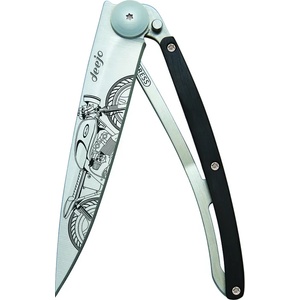 DEEJO 1cb053 tattoo / Ултралеко джобно ножче с дръжка от абаносово дърво (1cb053)