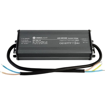 Deko-Light napájení IP, CV, V6-100-12 konstantní napětí 0-8340 mA IP67 12V DC 100,00 W 872093