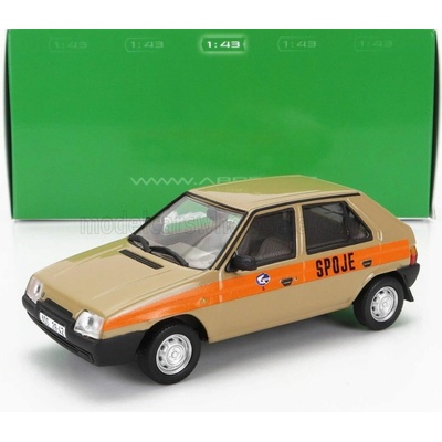 ABREX Abrex ŠKODA FAVORIT 136L SPOJE PRAHA 1988 - LIGHT BROWN 1/43