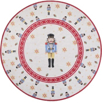 Villeroy&Boch Червен кръгъл килим с коледен мотив ø 160 cm Toy's Delight Nutcracker - Villeroy&Boch (106274-160)