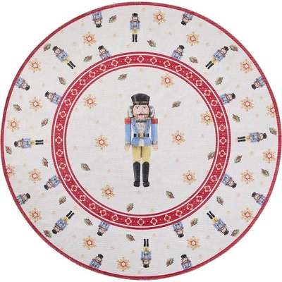 Villeroy&Boch Червен кръгъл килим с коледен мотив ø 160 cm Toy's Delight Nutcracker - Villeroy&Boch (106274-160)