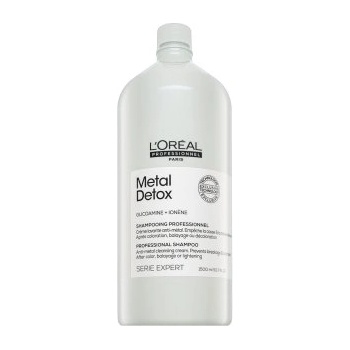 L'Oréal Série Expert Metal Detox Professional Shampoo Anti-metal Cleasing Cream čisticí šampon За блясък и защита на боядисаната коса 1500 ml