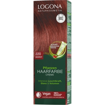 Logona Krémová farba na vlasy vínovočervená 150 ml