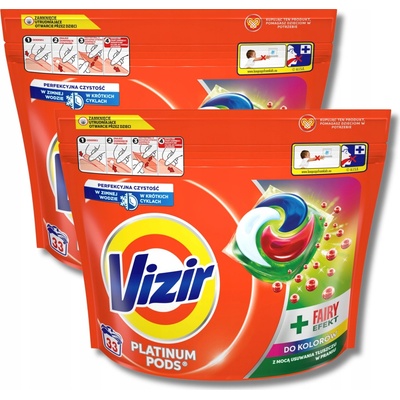 Vizir Platinum PODS Color Fairy Effect Kapsule na pranie 33 PD 699,6g