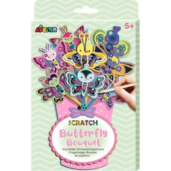 Avenir Škrabací obrázky kytice motýli