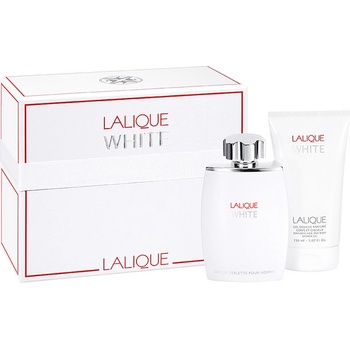 Lalique White EDT 125 ml + sprchový gel 100 ml dárková sada