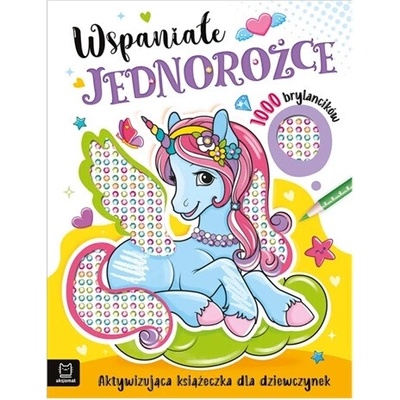 Aktivizačná knižka rozprávkové jednorožce 1000 samolepiacich kamienkov