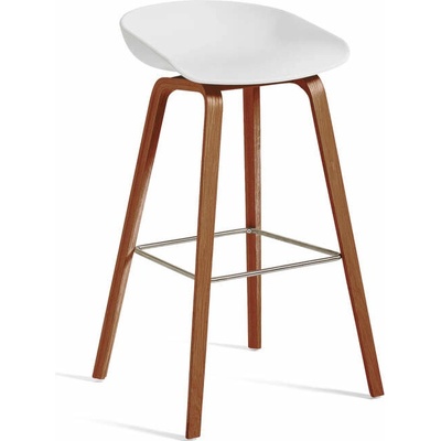 HAY AAS 32 High lacquered walnut veneer + white