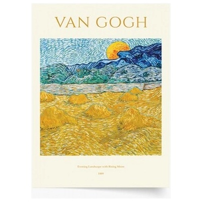 Plagát Van Gogh - Evening Landscape 21x30 - 100551