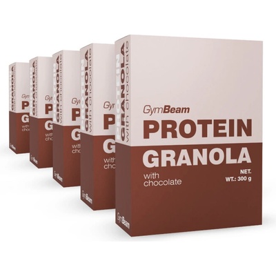 GymBeam Proteinová granola s čokoládou 5 x 300 g