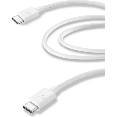 Cellularline Кабел Cellularline 6660, от USB Type C(м) към USB Type C(м), 2m, бял