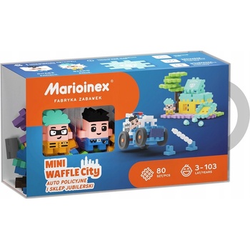 Marioinex Mini wafle Policejní auto a klenotnictví