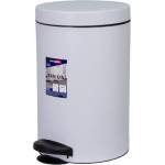 Eurogold SIRIUS 14l 40x25cm бял кош за боклук с педали 801214 WHITE (801214 WHITE)
