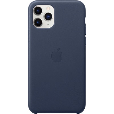 Apple Оригинален гръб Leather Case for Apple iPhone 11 Pro - Тъмно син, MWYG2ZE/A