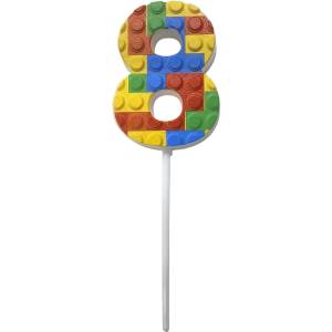 JUNIOR Свещ за торта JUNIOR модел Lego 8-p 10, 5 cm