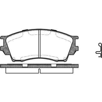 Sada brzdových platničiek kotúčovej brzdy REMSA 0491.00