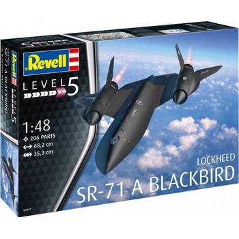 Revell Plastový model lietadlo 04967 Lockheed SR-71 A černá bird 1:48