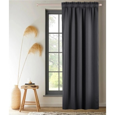 BytoTex Zatemňovací závěs na pásce Joana 140x250 cm, šedá/grafit (cena za 1 kus)