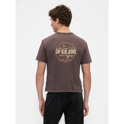 Gap Crop tričko Heavyweight Hnědá