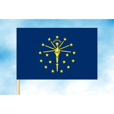 LIBEA, s.r.o. Indiana vlajka Rozměr: 30×45 cm, Uchycení: Návlek na žerď
