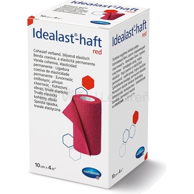 Idealast-haft color ovínadlo elastické 10 cm x 4 m 1 ks červená