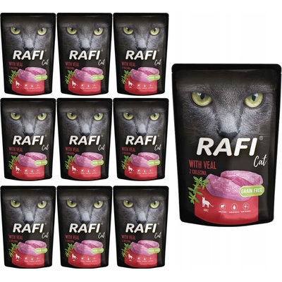Rafi Cat s teľacím mäsom 10 x 100 g