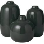 BLOMUS Комплект от 3 вази CEOLA - цвят тъмно зелен (Peat) (BLOMUS-64992)