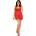 Obsessive Секси нощница с прашки Koszulka-Blossmina-stringi-GRATIS-CzerwonyV-57697-Czerwony - Бял, размер 4XL/5XL