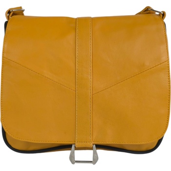 Малка жълта кожена чанта - Emai