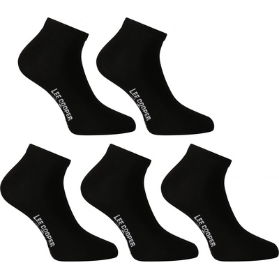 Lee Cooper 5PACK ponožky nízke PO41031 čierne