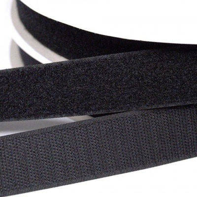 Suchý zip našívací 20mm černý metráž mech + háček