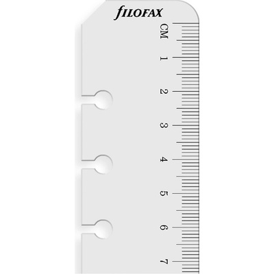 Filofax Pravítko/záložka, transparentní náplň osobních diářů A6
