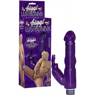 Willi Fialový vibrátor s dráždičem klitorisu Lustbunny