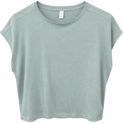 Mazine Дамска тениска Mazine Women's Ecovero Viscose Cropped T-Shirt - Pale Aqua - размер XL (916-6712-0415)