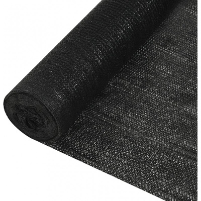 vidaXL Stínící tkanina 1,5 x 50 m HDPE 195 g/m² černá