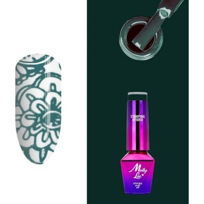 Molly Lac Hybridný lak na pečiatkovanie biely 7 5 ml