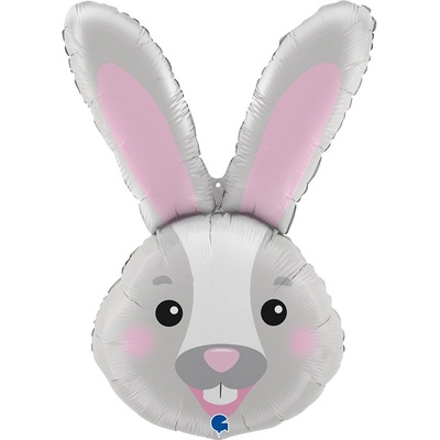 Fóliový balónek hlava zajíce 94 cm