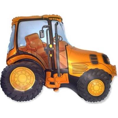 GoDan Balón foliový 60 cm Traktor oranžový