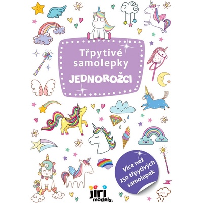Jiri Models Samolepky třpytivé 250ks s glitry Jednorožci
