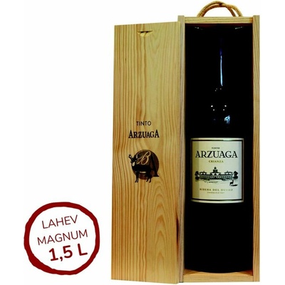 Arzuaga Crianza Magnum suché červené 2022 14,5% 1,5 l (dřevěná kazeta)