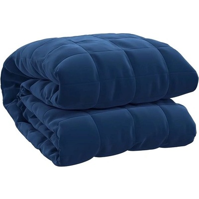 Shumee Záťažová prikrývka modrá 11 kg polyester 152x203