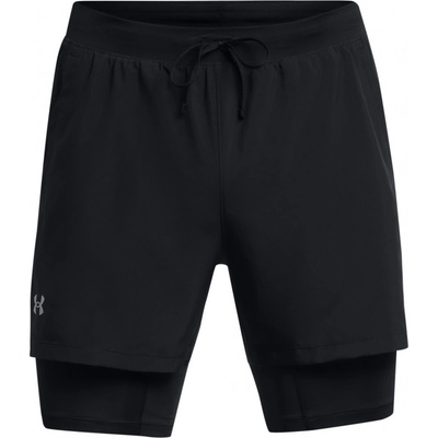 Under Armour šortky UA LAUNCH 5 2-IN-1 shorts -BLK 1382640-001