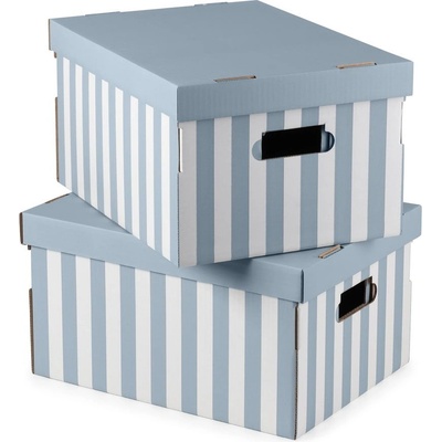 Compactor Stripes úložný box 31 cm 21 cm 40 cm modrá