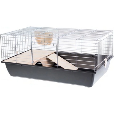 INTER-ZOO Pet Products Клетка за гризачи и дребни животни Super Rabbit 80 хром ЧЕРНА