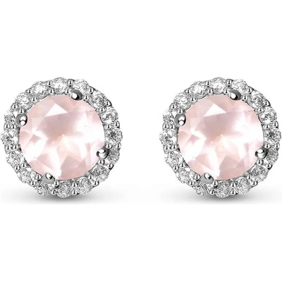 Silenti Jewelry Сребърни обеци "Кварц